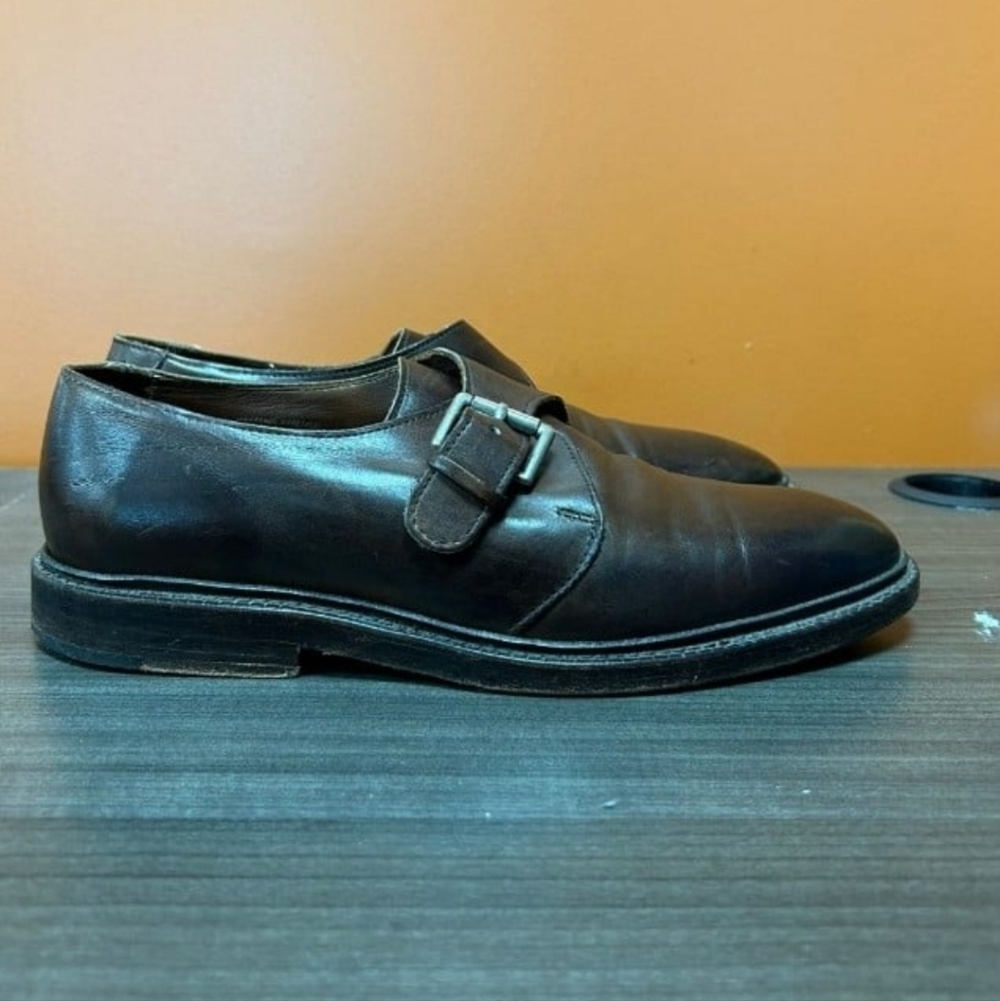 Allen edman Monk strap cap toe Men's shoe Size 7.5D - Picture 2 of 5